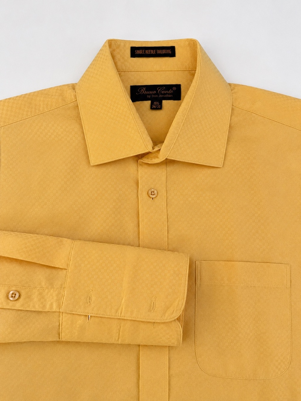 Bruno Conte by Don Jonathan Gold Dress Shirt – 15½ / 34-35
